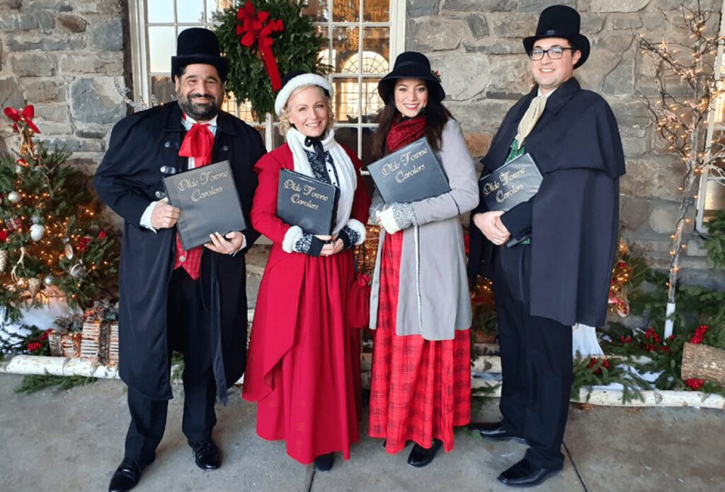 Holiday carolers